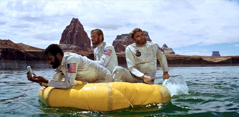 Jeff Burton, Charlton Heston, and Robert Gunner in, Planet of the Apes (1968)