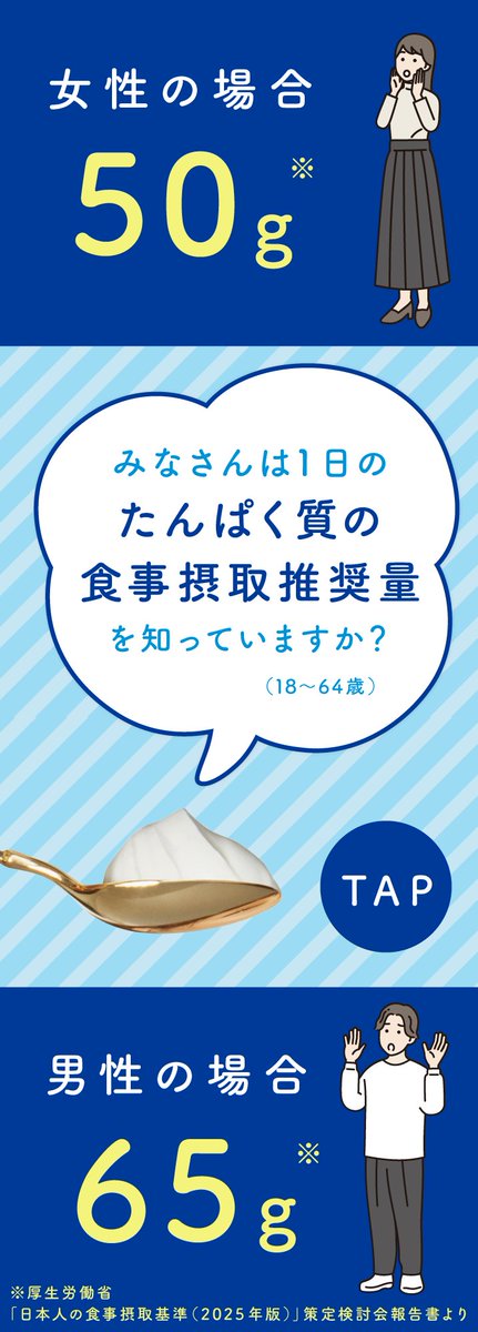 ＼いつもの食事、たんぱく質足りてる？／​

みなさんは、1日あたりに必要なたんぱく質の量を知っていますか？👀​
画像をタップして答えをチェック✅​

ちなみに、 #パルテノ なら1個で約10gのたんぱく質が摂れちゃいます💪