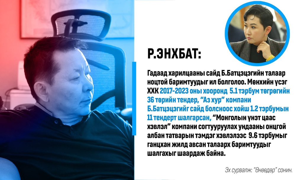 Нэг өрсөлдөгч нь сайд байхаар өрсөлдөөнд ялахад хэцүү байх л даа