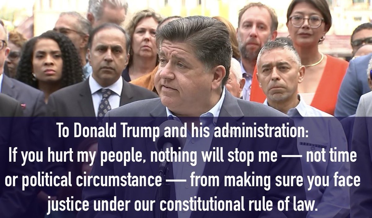 Do you stand with JB Pritzker against Trump?

Raise your hand ✋ if you do