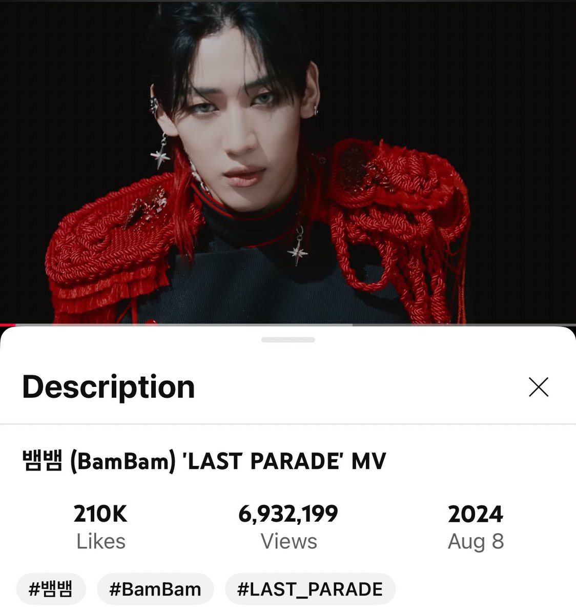 📣 กิจกรรมปั่นวิว LAST PARADE 

แจกอัลบั้ม Bamesis 10 รางวัล และ เซรั่ม B Chill 5 รางวัล

✅ กติกา

แคปรูปปั่นวิวตั้งแต่วิว 6,932,199 เป็นต้นไป + ใส่ลายน้ำ + เมนชั่นใต้โพสนี้ค่ะ

⭕️ ประกาศเมื่อ MV ครบ 7M ค่ะ ❤️🖤

#BamBam #LastParade #BAMESIS