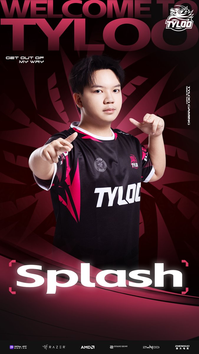 We are delighted to announce that Splash <a href="/mosescj14/">SplashVLR</a>  has officially joined TYLOO Valorant team.
Welcome, Splash!

#VCTCN