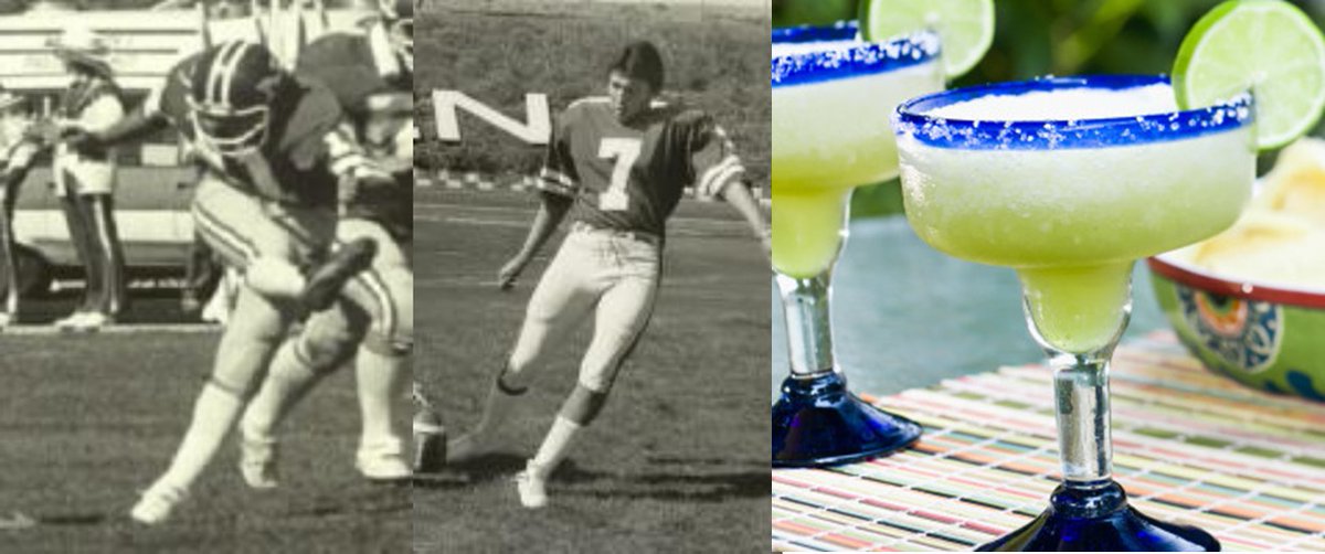 FakeCoachMumme's tweet photo. This week’s featured cocktail is Zendejas Margaritas. In honor of Nevada kicking greats and brothers Tony and Marty Zendejas who played for the Wolf Pack in the 1980's and still hold many program records.  #ThirstyThursday #BeatMTSU https://t.co/CtzDZwWta3