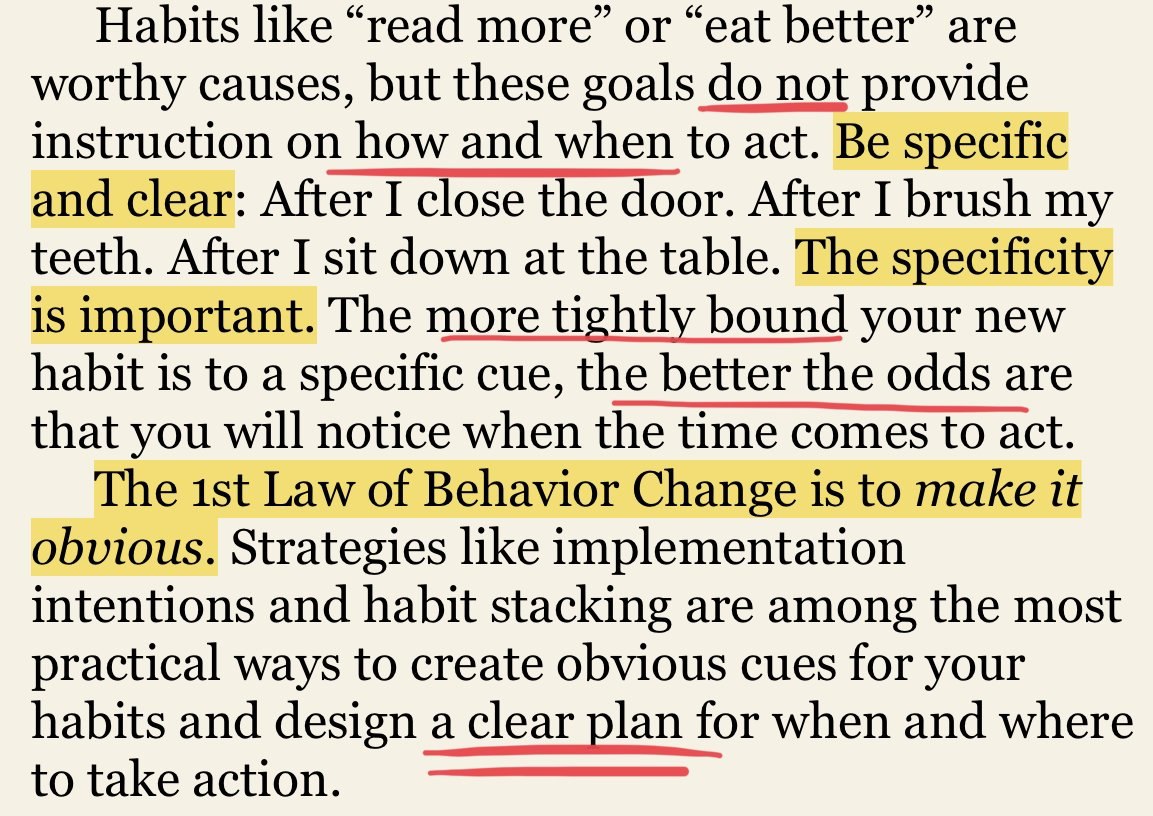 bkarishma360's tweet image. The 1st Law of Behavior Change is to make it obvious.
📚Book: Atomic Habits
#inspirational #morningmotivation #xalgorithm
