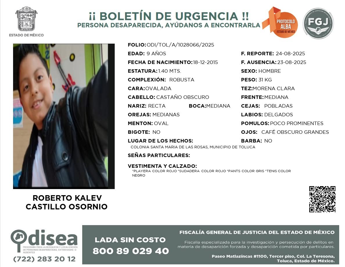 judith_arzola's tweet photo. Hola, les pido favor de difundir, la familia de una conocida no aparece desde el 23 de Agosto 2025, se los agradecería mucho!! 
Esto fue en Toluca, México 
#AlertaAMBER #Odisea  #Desaparecidos  #Mexico  #TOLUCA https://t.co/LPBVoqA8in
