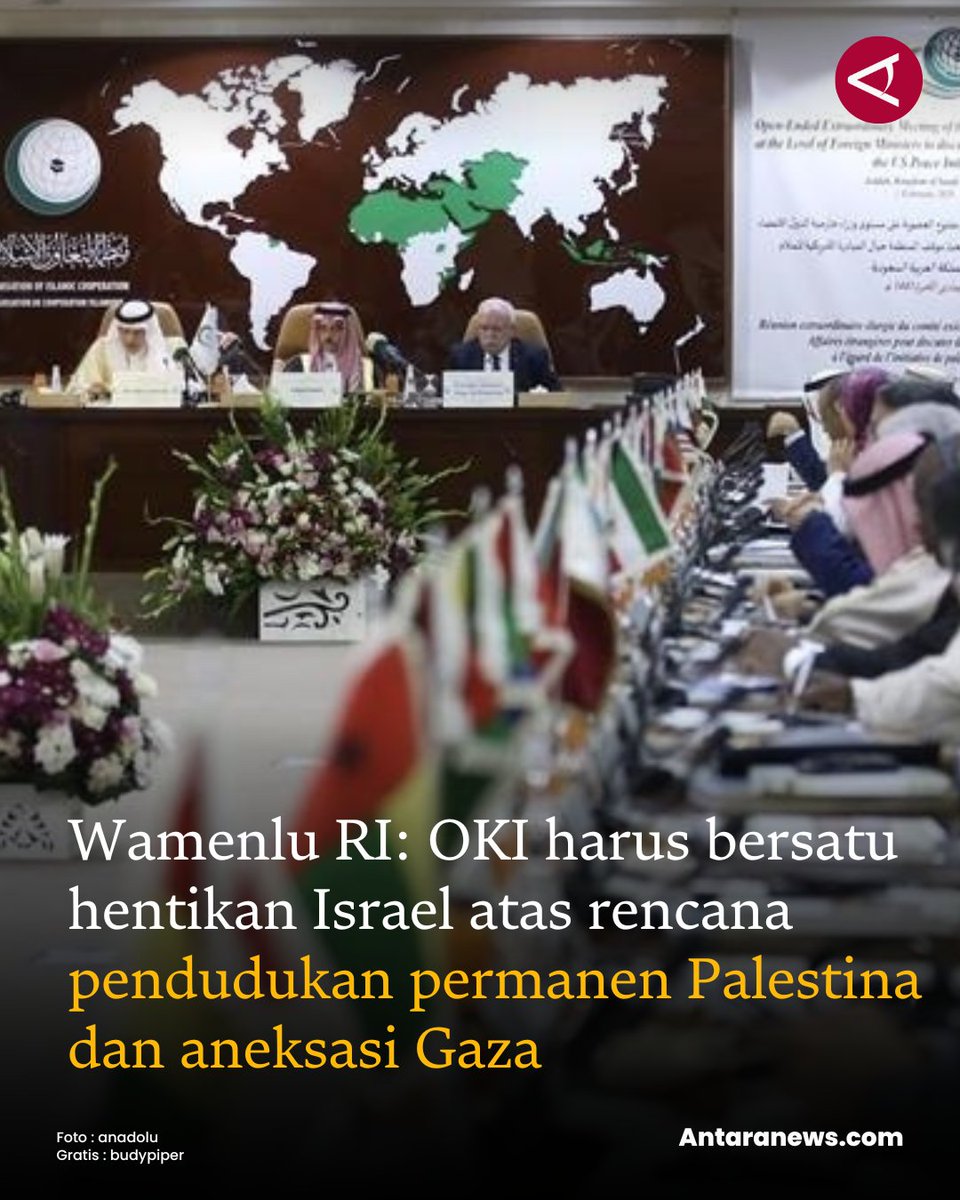antaranews's tweet photo. Pertemuan ini semakin mendesak setelah PBB menyatakan bahwa Gaza telah mencapai tingkat kelaparan total.
#oki #aneksasi #israel #kelaparan #palestina #gaza
https://t.co/GzbU1FPFOu https://t.co/6baVSFMExO