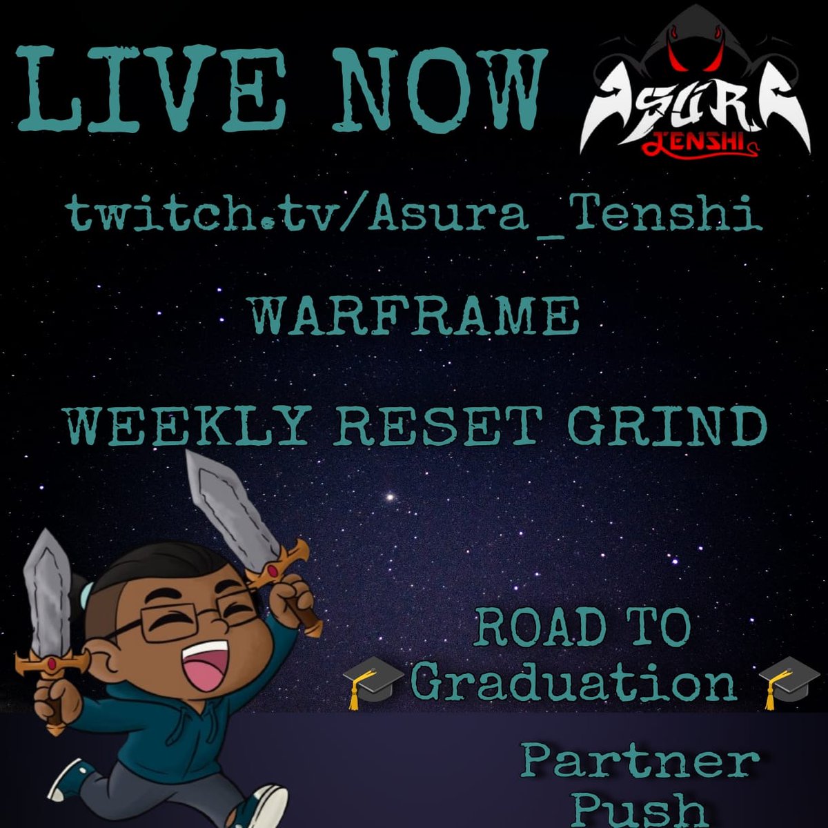 Asura_Tenshi's tweet photo. Weekly reset grind time โ๏ธ
Warframe, Nightwave, Sorties & chaos โ Partner Push ON + Road to Graduation ๐
๐ฎ https://t.co/MczQBoDKWK
#Warframe #PartnerPush #RoadToGraduation #WeeklyReset https://t.co/8U8pCuMld2