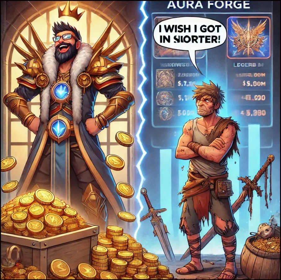 Aura Forge (@auraforgeweb3) on Twitter photo I was going through our commnity 'Meme' Channel on discord, and stumbled upon this one by <a href="/RealJohnParagon/">John Paragon</a>, and had to share 😂
''Was going for "Wish I got in sooner" but this guy wishes he was even more vertically challenged 🤭'' I was going through our commnity 'Meme' Channel on discord, and stumbled upon this one by <a href="/RealJohnParagon/">John Paragon</a>, and had to share 😂
''Was going for "Wish I got in sooner" but this guy wishes he was even more vertically challenged 🤭''
