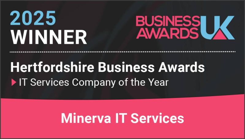 Delighted to have been named IT Services Company of the Year by the Hertfordshire Business Awards! #tech #ITSupport #HertsBusiness #PottersBar #Winners