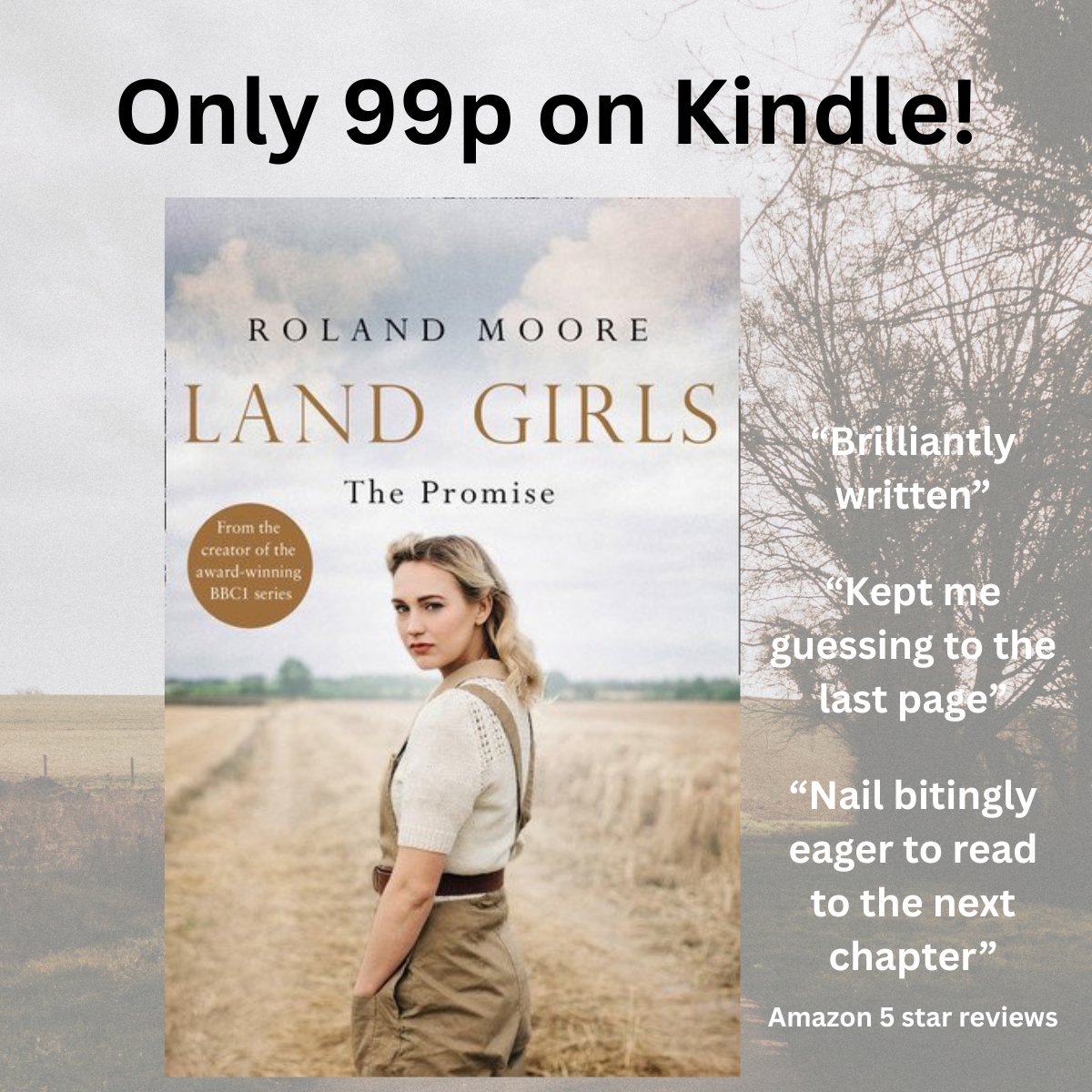 Roland Moore (@rolandmooretv) on Twitter photo Need a new #saga for the end of summer? The #LandGirls trilogy is packed full of engaging characters, drama and romance - set amid the backdrop of the Home Front the Second World War. Only 99p on Kindle!
amzn.to/3U2B4bn #TuesNews
<a href="/RNAtweets/">Romantic Novelists' Association</a> #HistoricalFiction Need a new #saga for the end of summer? The #LandGirls trilogy is packed full of engaging characters, drama and romance - set amid the backdrop of the Home Front the Second World War. Only 99p on Kindle!
amzn.to/3U2B4bn #TuesNews
<a href="/RNAtweets/">Romantic Novelists' Association</a> #HistoricalFiction