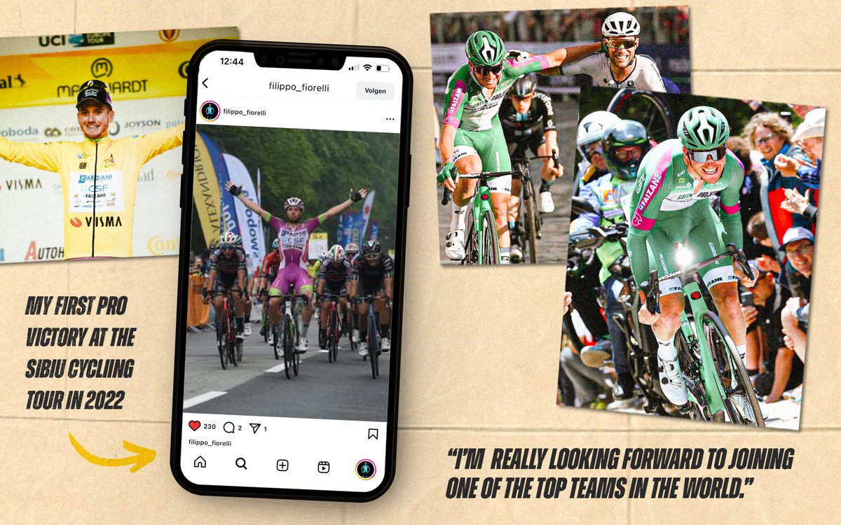 🤝Welcome Filippo 🤌

🇮🇹Filippo Fiorelli will make his WorldTour debut with our team!