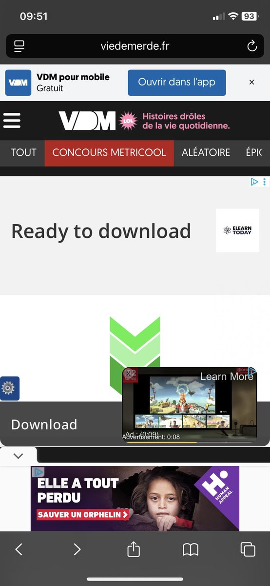 Mdr mais la page d’accueil de <a href="/viedemerde/">VDM</a> c’est devenu un délire, inutilisable !!