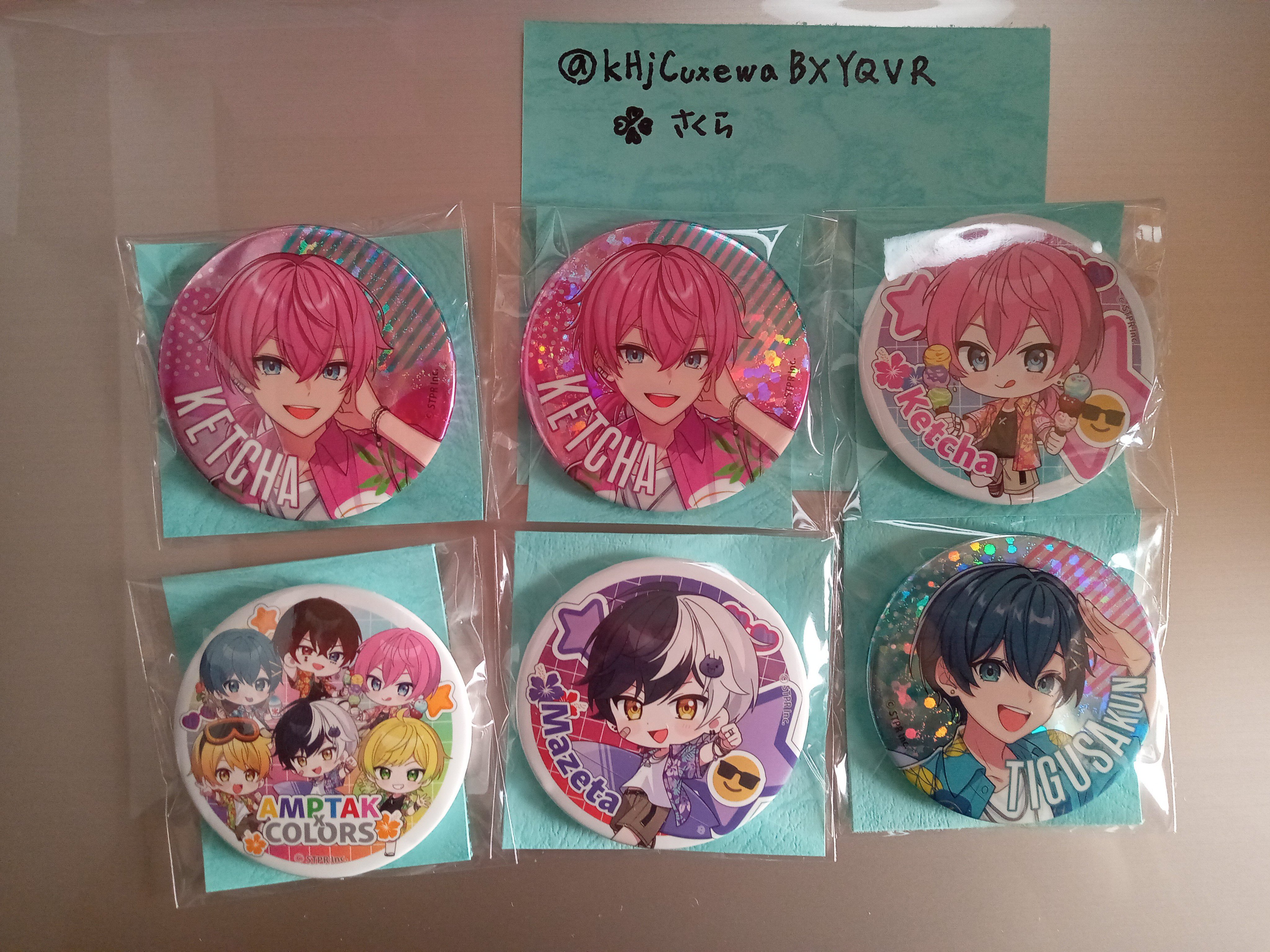 おべいみー　サタン　フォトプロップス2種　アクスタ2個　缶バッジ3個　ルームキー 🌸さくら on X: 