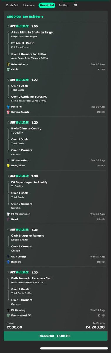 £500.00 INTO £4,200.00💷😍

MIDWEEK UCL  LONG-SHOT ACCA  ⚽️

IF THIS WINS I WILL GIVE £1,000 TO 2 PEOPLE WHO ❤️,COMMENT "YES" AND RETWEET THIS POST.

BRING IT ON🤌