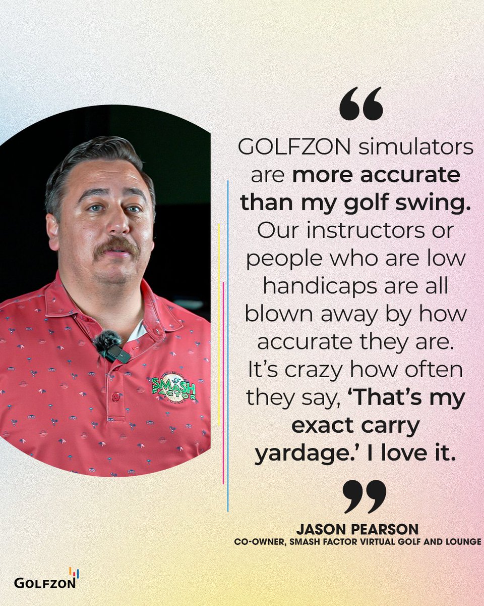 Can't get more accurate than a #GOLFZON simulator 💯
