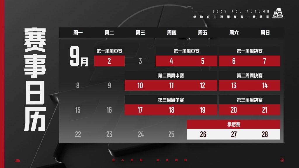 JangmiZore's tweet image. #PCL Autumn 2025
2-28  September 
Prize pool 3,000,000 RMB