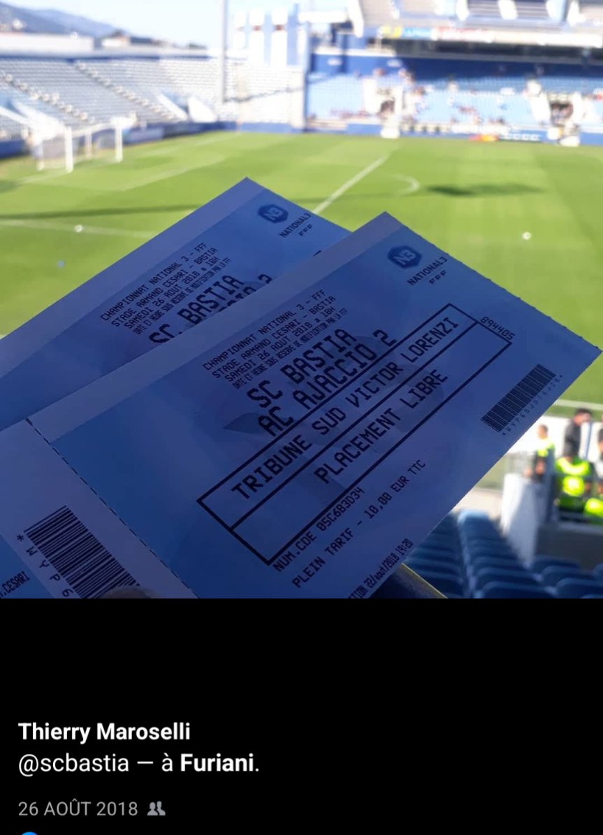 TMaroselli's tweet photo. #ricordu
26 août 2018 nationale 3
@SCBastia @ACAjaccio (reserve)
💙💙 https://t.co/mqbvWhCwaM