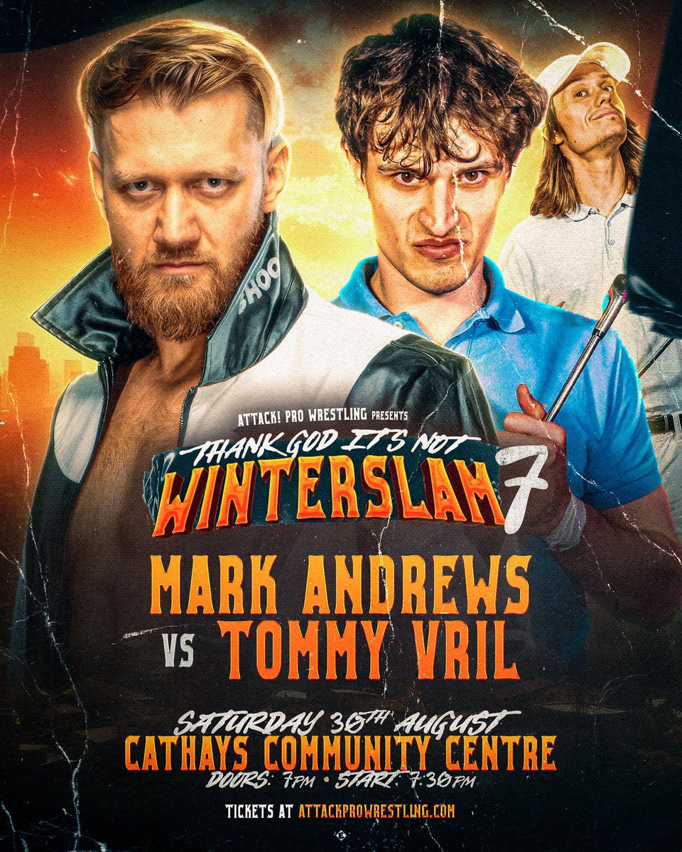 ATTACK! Pro Wrestling (@attackwrestling) on Twitter photo ๐๏ธFINAL 20 TICKETS ๐๏ธ
THIS SATURDAY we return to Cardiff for WINTERSLAM 7 with a stacked card and every title on the line!
Ellis vs Jones vs. Bryant vs ELIJAH
KANJI vs McSwings
Mandrews vs Vril
Leverkusen & Bennett
& more TBA!
Final GA Tickets ๐๏ธ๐
tickettailor.com/events/attackpโฆ ๐๏ธFINAL 20 TICKETS ๐๏ธ
THIS SATURDAY we return to Cardiff for WINTERSLAM 7 with a stacked card and every title on the line!
Ellis vs Jones vs. Bryant vs ELIJAH
KANJI vs McSwings
Mandrews vs Vril
Leverkusen & Bennett
& more TBA!
Final GA Tickets ๐๏ธ๐
tickettailor.com/events/attackpโฆ