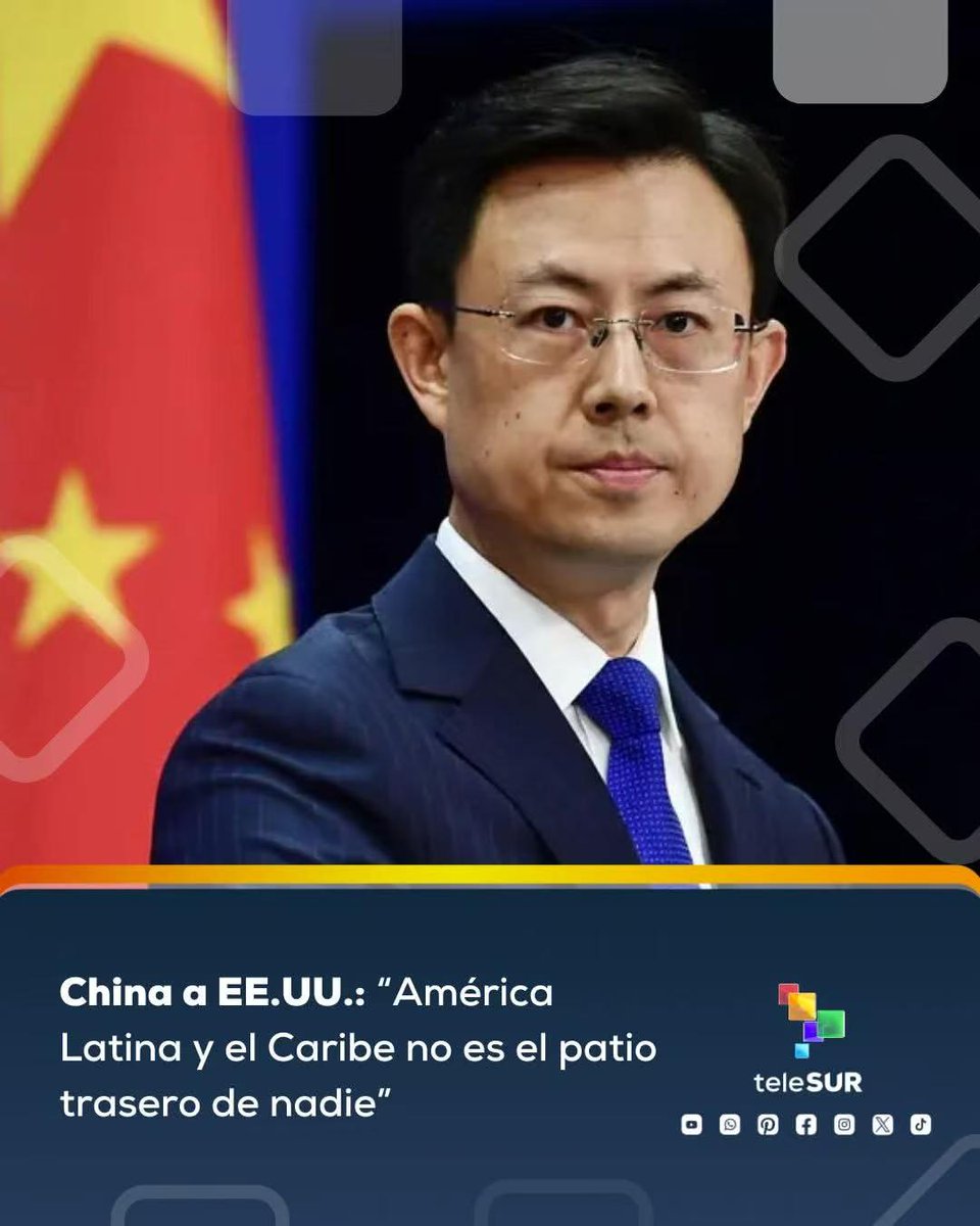 AlbertoBlancoS's tweet image. Portavoz del @MFA_China aseguró que “#ALC no es patio trasero de nadie”, al tiempo que desestimó acusaciones de EEUU vs #China🇨🇳, &quot;que contradicen los hechos, repiten frases obsoletas y exponen su arraigada mentalidad de Guerra Fría y confrontación&quot;.