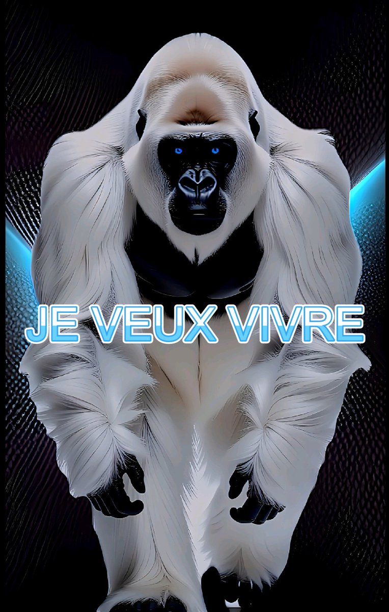 🙂JE VEUX VIVRE (I WANT TO LIVE).Message clair et explicite!Les gorilles...espèce en danger🐒
c.on Timechain