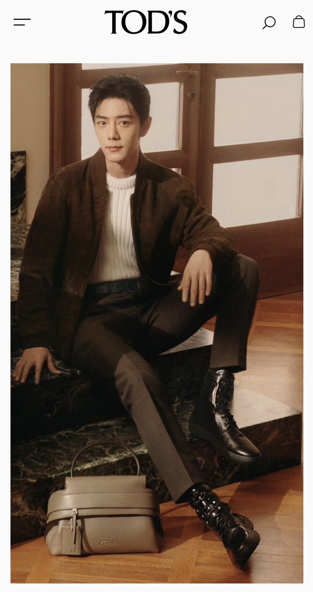 TOD'S日本公式HPトップに肖戦が登場📣／ 2025/26秋冬ストーリーズ特設