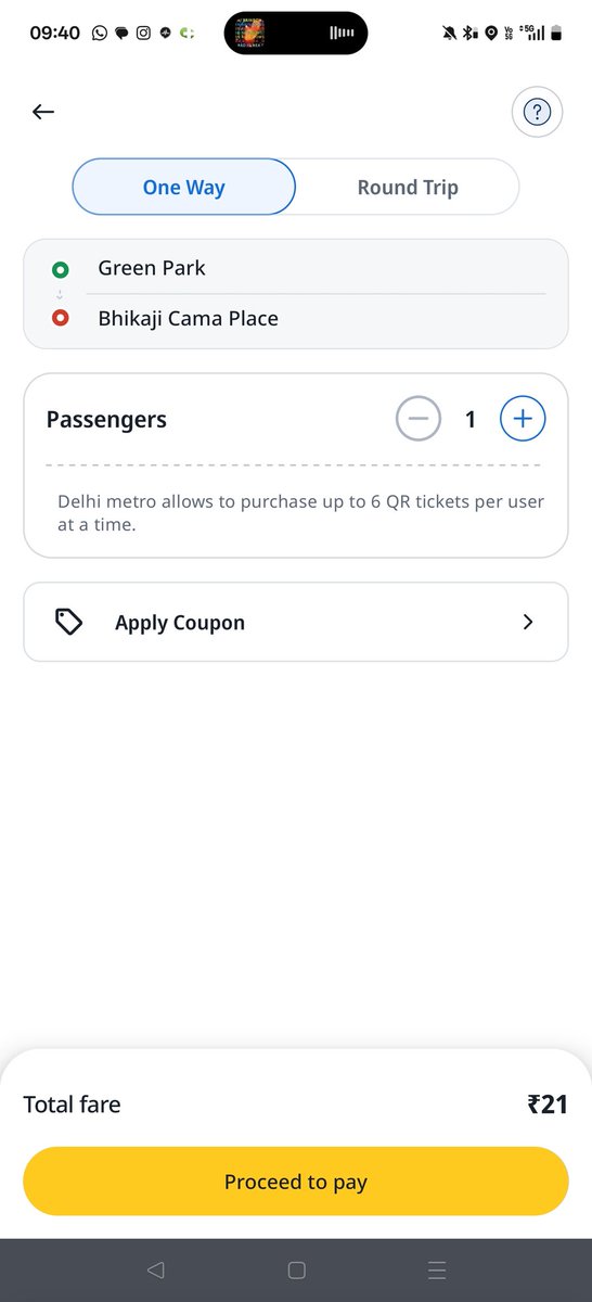 No more forgotten cards, you can book metro tickets on <a href="/rapidobikeapp/">Rapido</a> 
Wish there was a wallet option, scan and go style tho.