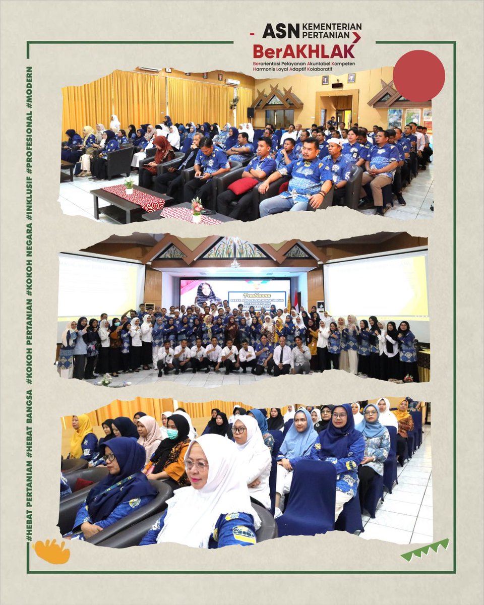 BPPSDMP Tekankan Peran ASN Kementan dalam Menyukseskan Program Swasembada Pangan. Jumat (22/08).

Kunjungan kerja ini berujuan untuk memberikan pembinaan kepada ASN Lingkup Balai Besar Pelatihan Pertanian Batangkaluku.