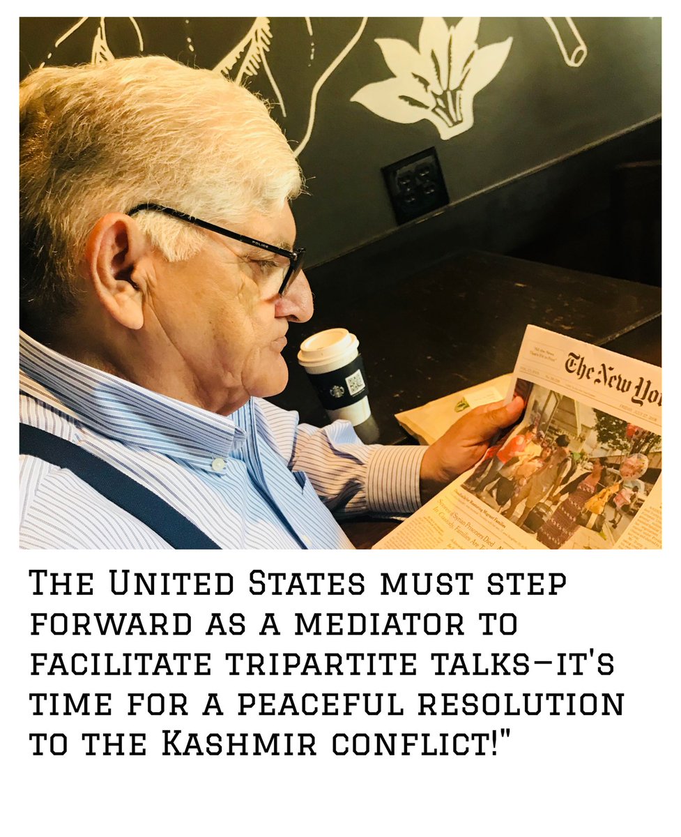 🇺🇸 President Trump ⁦<a href="/POTUS/">President Donald J. Trump</a>⁩ once offered to mediate on Kashmir. Pakistan welcomed it—India rejected it.

The time for silence is over.
The United States must step forward to facilitate tripartite talks.

🕊️ Kashmir deserves a peaceful, just resolution.
#JusticeForKashmir