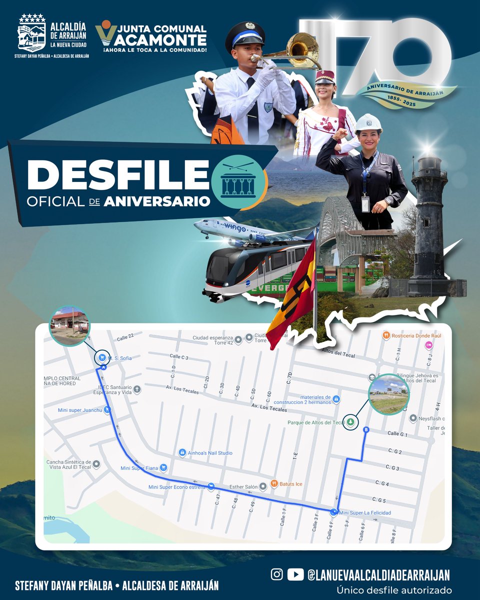 Desfile de la Fundación del Distrito de Arraiján.