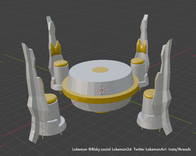 Had an idea...Metagross table and chairs!