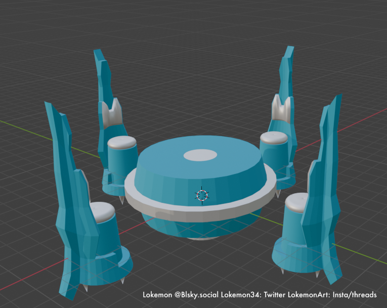 Lokemon34's tweet image. Had an idea...Metagross table and chairs!