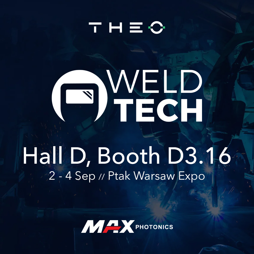 Theoincofficial's tweet image. #Maxphotonics &amp;amp; #THEO will participate at #WeldTech
See you soon in #Warsaw , #Poland
Booth No. Hall D, D3.16
Sep 2 - 4, 2025
Venue: Ptak Warsaw Expo
#laserwelding #lasercleaning #laser #fiberlaser #handheldlaserwelding #handheldwelding #welding