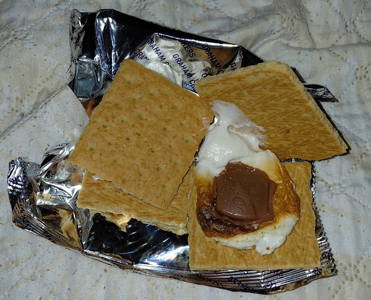 One thing I loved doing was having a campfire with some friends.
Just sitting around it - telling stories, drinking good drinks, and cooking some good food.
Absolutely loved S'mores. 🤤
Can't do that now cause of where I live and had a hankering for them.
So these homemade ones