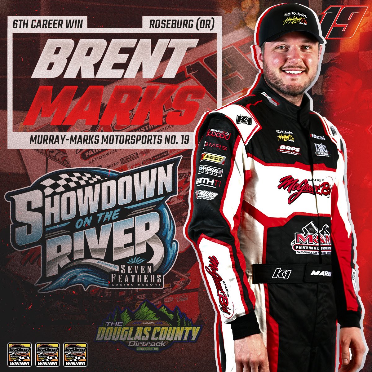 🏁 𝗧𝗛𝗘 𝗣𝗘𝗡𝗡𝗦𝗬𝗟𝗩𝗔𝗡𝗜𝗔𝗡 𝗦𝗧𝗥𝗜𝗞𝗘𝗦 𝗢𝗨𝗧 𝗪𝗘𝗦𝗧!

@BMRacing19’s third @Kubota_USA High Limit Racing victory of 2025 comes at Oregon’s Douglas County Dirtrack at the Showdown on the River presented by <a href="/7FeathersCasino/">Seven Feathers</a>.