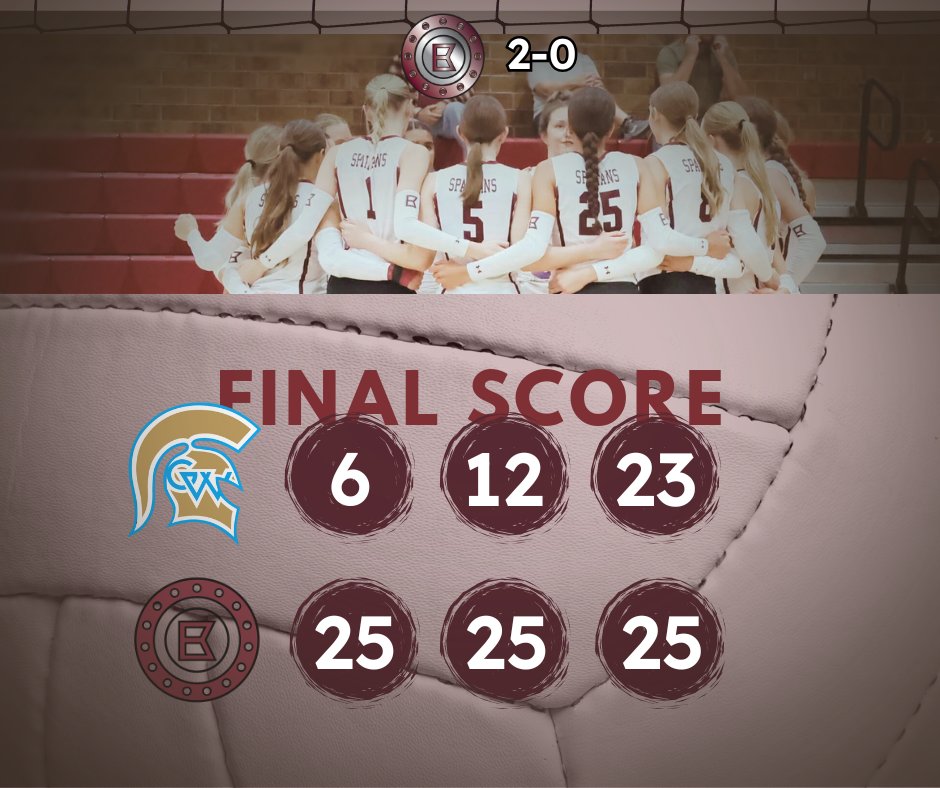 BerthoudHS's tweet image. Nice win for Berthoud Volleyball over Greeley West. The Spartans are now 2-0 on the season!