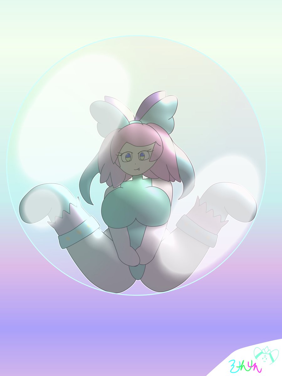 Wanted to cheer <a href="/HoverMaus/">Mouse-Piloted Human</a> up, so I doodled his character Mia having some leisure time in a #bubble. Also played with some effects and filters on IbisPaintX

#Mia #bubbletrap #cute
