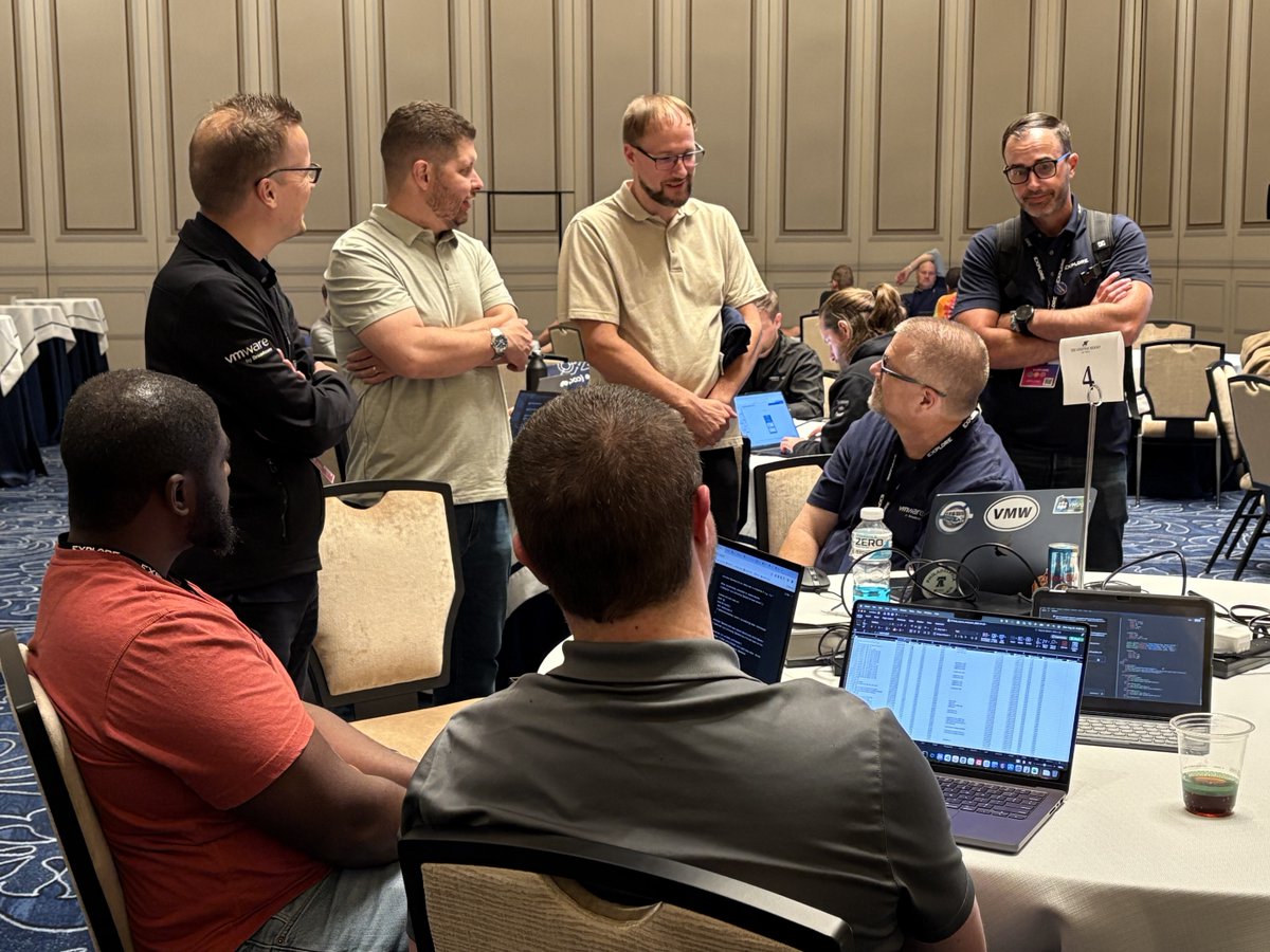 VMwareCommunity's tweet image. 🏆 This has been a great crowd; Let the judging (soon) begin! 
➤ Idea
➤ Implementation 
➤ Presentation
➤ Fun 
➤ Other 
#vmwarecode #vmwareexplore #vcommunity &lt;/&gt;👨💻{}🔹