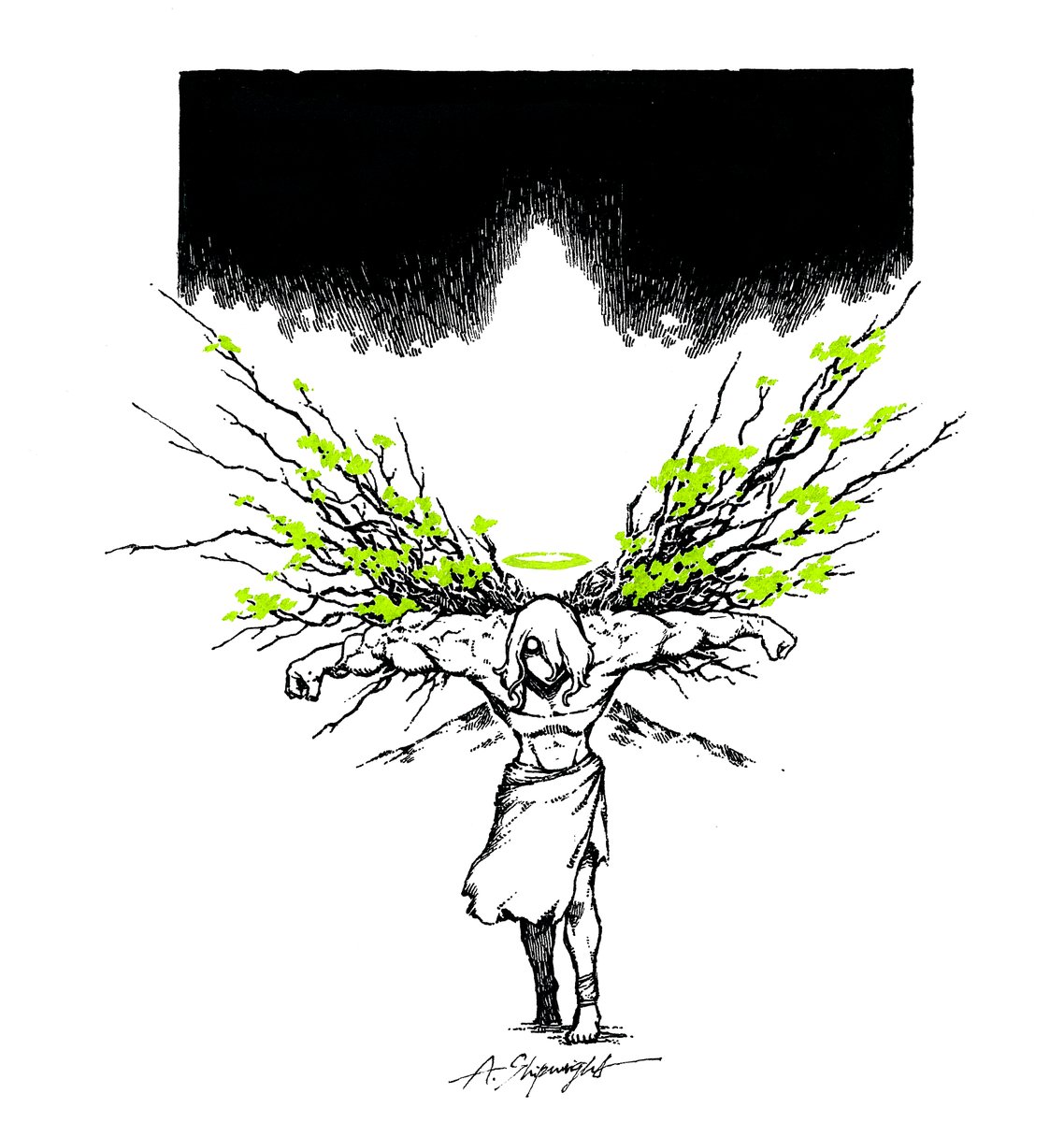 The earthly beings have ever longed for the sky.