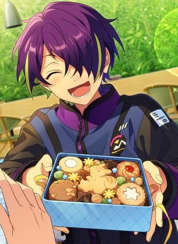 Toshiko baked some cookies for the reader. Go on and try a bite!