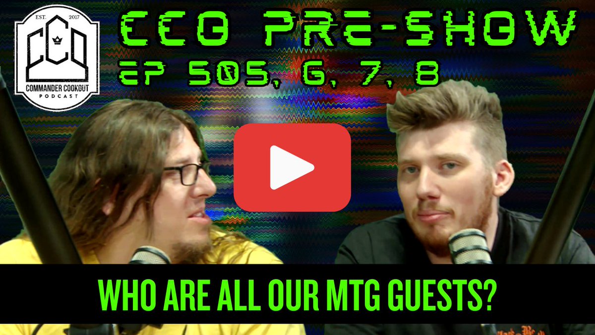 We had a very special JAM PACKED CCO Pre-Show this week! Check it out along with all the fun and important topics we tease for upcoming episodes of Commander Cookout Podcast.
youtu.be/0SVgUz6di1Q