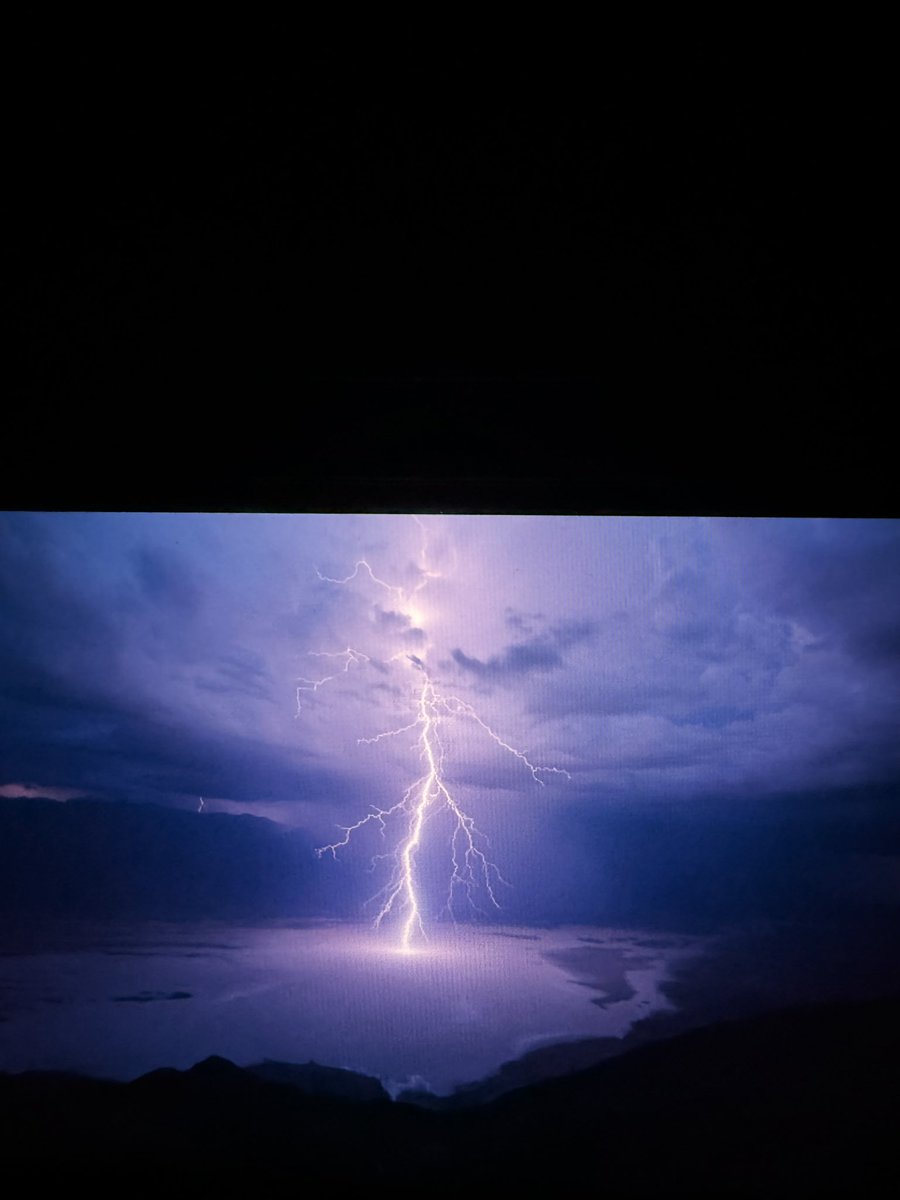 Death Valley put on a show for the ages. Probably my favorite lightning shot ever in Badwater Basin tonight. #cawx