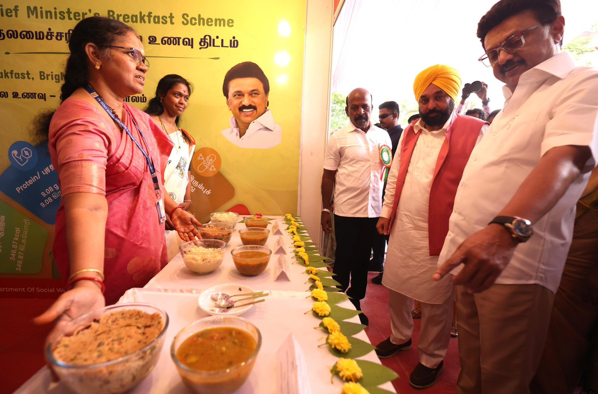 மனநிறைவான நாள் ❤️

#CMBreakfastScheme <a href="/BhagwantMann/">Bhagwant Mann</a>
