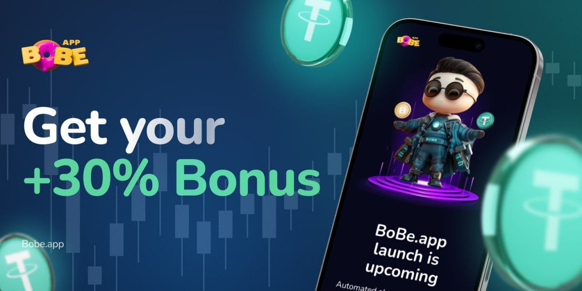 geek_chat1's tweet image. 🚀 Turning automated algotrading into a simple Web3 solution. Earn daily $USDT rewards with #BoBeApp.
🔥 Early Birds get:
✅ Up to 5,000 $BoBe allocation
✅ 30% bonus tokens
✅ Fixed at 1 BoBe = 1.1 USD
👉 Waitlist now open: join.bobe.app/brisk
#Crypto #DeFi #Web3 #BoBeApp