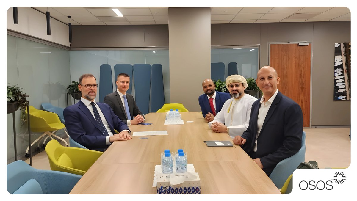 OSOS_tech's tweet image. OSOS had the privilege of meeting H.E. Barnabás Fodor, Ambassador of Hungary, & Mr. Tamas Kozma at the Embassy of Hungary in Oman to explore trade, investment & innovation opportunities between Oman & Hungary.
#OSOS #GlobalExpansion #TradeAndInnovation #BusinessGrowth