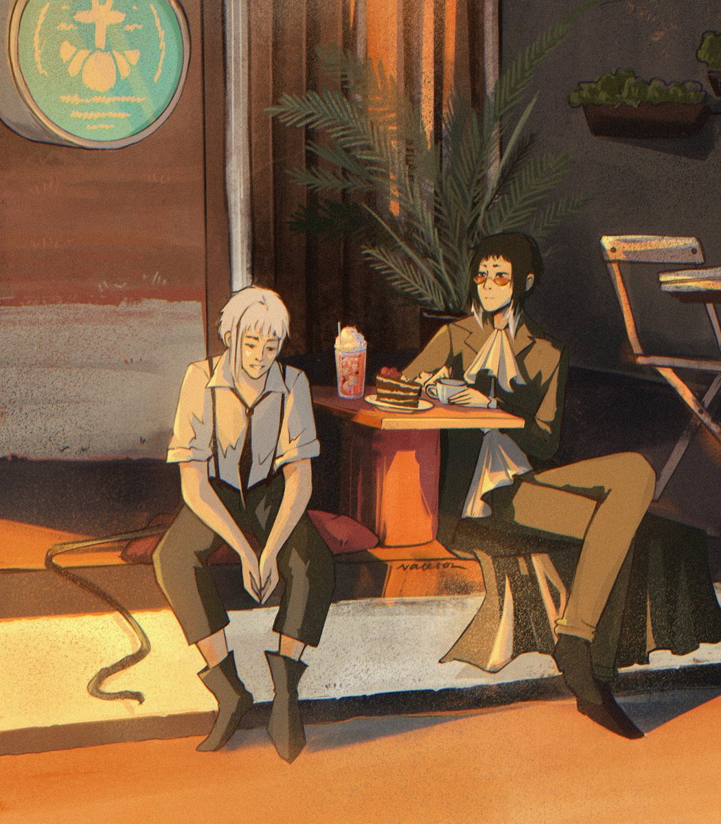 illustration for a wonderful work by keirokeiro 🖤

'our dancing shadows'
🔗 archiveofourown.org/works/69760531…

for #sskkbb2025 <a href="/sskkbigbang/">☆ SSKKBB ☆</a> #bsd #sskk