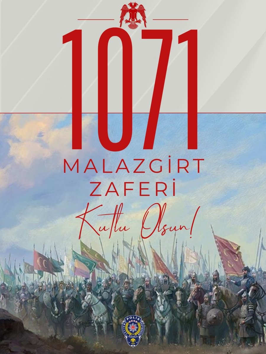 Ebedî vatanımızın mührü Malazgirt Zaferimizin 954. yıldönümünü kutluyor, Anadolu'yu bizlere vatan kılan ecdadımızı, rahmet ve minnetle yad ediyoruz...
🇹🇷🇹🇷🇹🇷