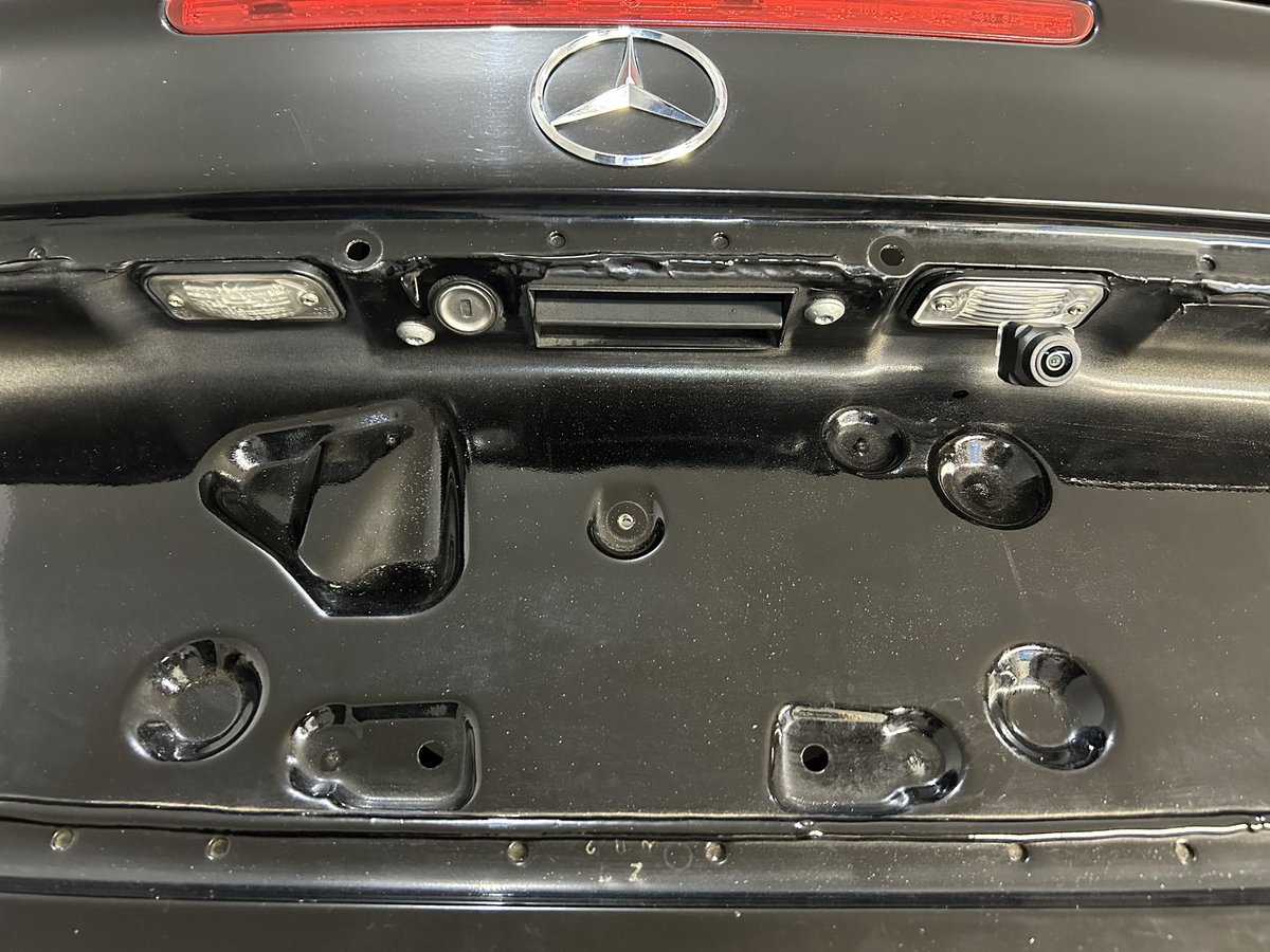 AutomationPanda's tweet image. Reverse camera install! Making a 20-year-old car feel new. #Mercedes
