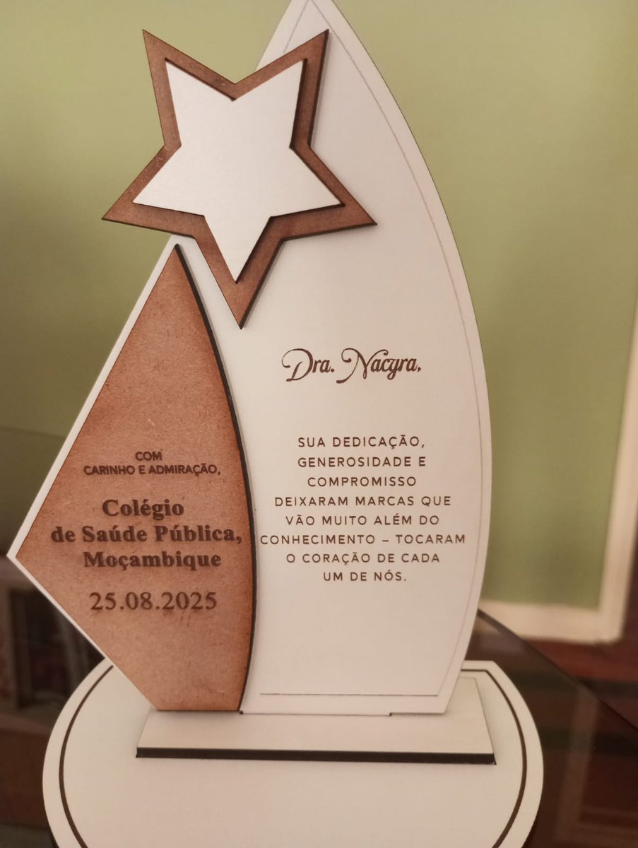 El MISAU realiza despedida y merecido reconocimiento a Dra. Nacyra, x su profesionalismo y entrega. Es una digna representante de la mujer cubana y siempre fue un ejemplo y líder de nuestra gran Brigada Médica en #Mozambique. Deja su impronta d sabiduría y respeto. 
Feliz regreso