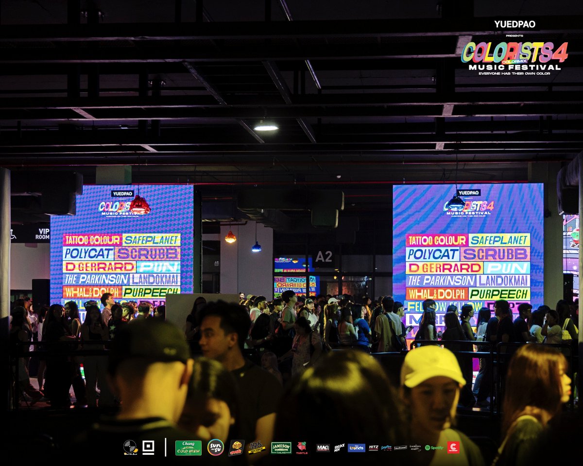 tpopupdate's tweet photo. ปิดฉากความสนุก กับ “YUEDPAO PRESENTS COLORISTS MUSIC FESTIVAL 4” พร้อมส่งไม้ต่อ “COLORISTS ครั้งที่ 5” เตรียมสร้างปรากฎการณ์ใหม่ ยิ่งใหญ่กว่าเดิม!
#TPOP #COLORISTS4 #ColoristsMusicFestival4 #Everyonehastheirowncolor https://t.co/rGemeiufgK