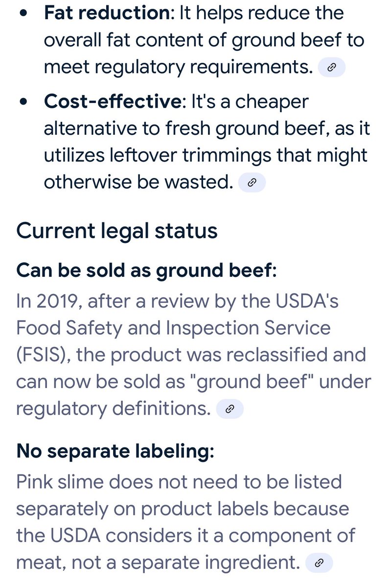 susilee_dean's tweet image. In RI grocery stores some beef looks like “pink slime.” It is legal to sell this pink slime and label it as “meat.” I wouldn’t buy it. I buy organic grass-fed beef. 
I don’t buy ground turkey, because it tastes artificial and cooks-up mushy.

google.com/search?q=pink+…

#pinkslime